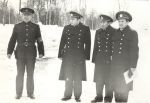Фотография офицеров береговой службы ВМФ в зимней форме